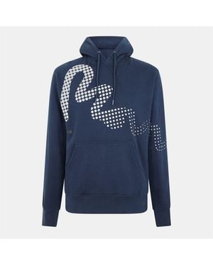 Money Reflec Dot Hooded Long Sleeve Sweatshirt - Blue