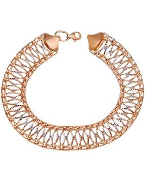 DIAMANT L'ÉTERNEL 9ct Rosé- En Witgouden Kiss Links-armband Met Een Lengte Van 19 Cm - Metallic
