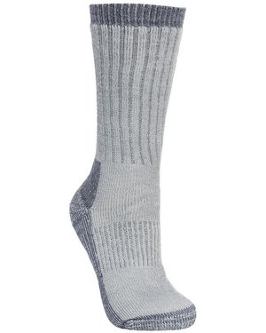 Trespass Ladies Springer Hiking Boot Socks (1 Pair) (Heather) - Grey