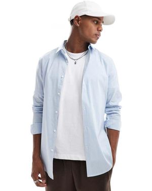 ASOS Skinny Shirt With Square Collar - White