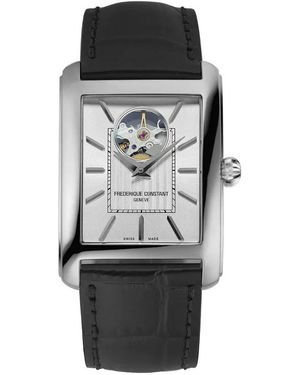 Frederique Constant Frédérique Carree Heart Beat Watch Fc-311S4C6 Leather - Black