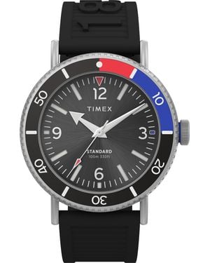 Timex Standard Watch Tw2V71800 Rubber - Black