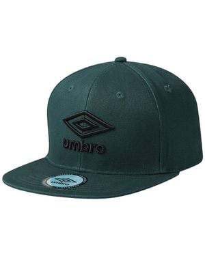 Umbro Flat Snapback Baseball Cap (June Bug) - Green