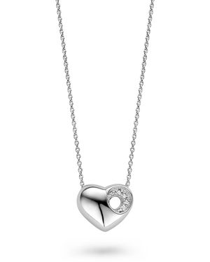 Orphelia 925 Sterling Chain With Pendant - Black