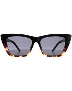 Atum Arid C2 Glanzend Kleurverloop Demi Smoke Grijs Zonnebril - Zwart
