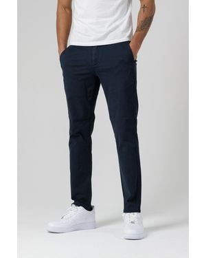 Monkee Genes Organic Cotton Blend Slim Fit Classic Chinos - Blue