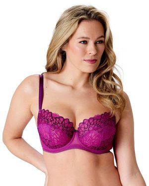 Gossard 17805 Swirl Balcony Bra - Purple
