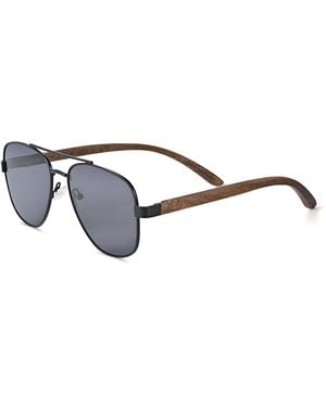 Earth Wood Kotor Polarized Sunglasses - Black