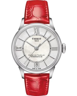 Tissot Chemin Des Tourelles Watch T0992071611800 Leather (Archived) - Red