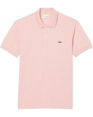 Lacoste Fit L.12.12 Marl Polo Shirt - Pink