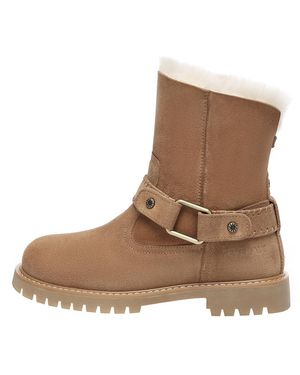 EVER AU Pheasant Mid Calf Fashion Boots - Brown