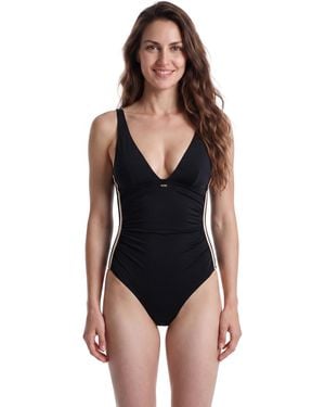 BOSS Swimsuit V-Neck 50561281 - Black