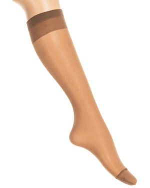 Jolie Folie Transparent High-Top Socks 2442 - Natural