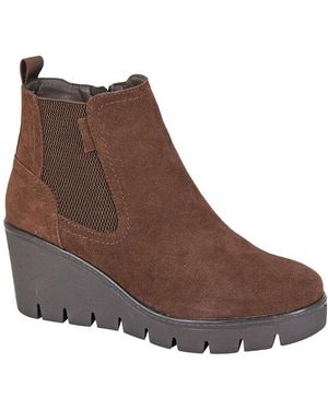 Cipriata Amina Wedge Ankle Boots - Brown