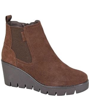 Cipriata Amina Wedge Ankle Boots - Brown