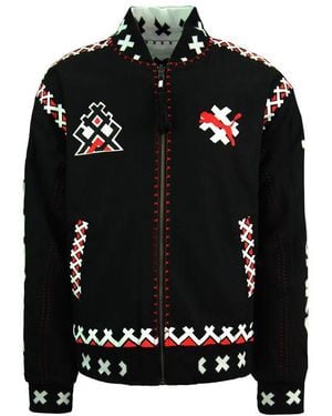 PUMA X Jahnkoy Reversible Bomber Jacket Graphic 596679 01 Cotton - Black