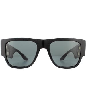 Versace Rectangle Dark Sunglasses - Grey