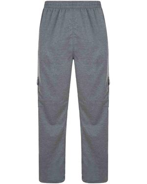 KAM Jeanswear Kam Lightweight Cargo Trousers Big & Tall - Grey