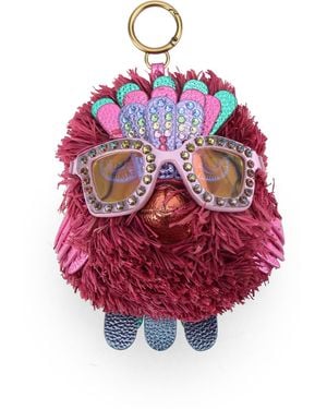 Kurt Geiger Pom Pom Eagle Sungl Charm - Red