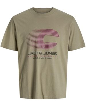 Jack & Jones T-Shirt,Cotton Short Sleeve Summer - Green