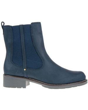 Clarks Orinoco Club Boots Nubuck Leather - Blue
