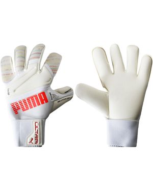 PUMA Ultra Grip 1 Hybrid Pro Goalkeeper Gloves - White