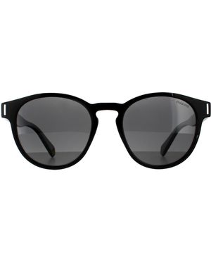 Polaroid Round Polarized Sunglasses - Black