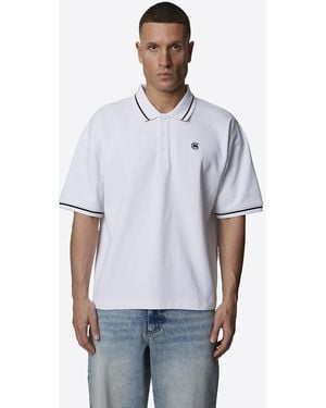 Good For Nothing Monogram Short Sleeve Polo - White