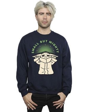 Star Wars The Mandalorian But Mighty Grogu Sweatshirt - Blue