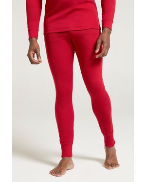 Mountain Warehouse 'Talus' Thermal Base Layer Trousers High Wicking Winter Trousers - Red