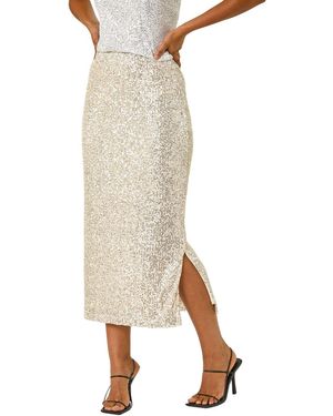 D.u.s.k Sequin Pencil Skirt - Natural