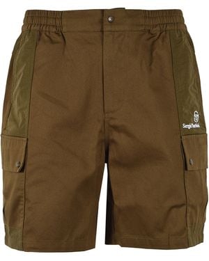 Sergio Tacchini Calisti Shorts Dark Cotton - Green