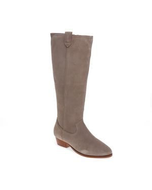 Jones Bootmaker Florielong Suede Long Boots - Brown