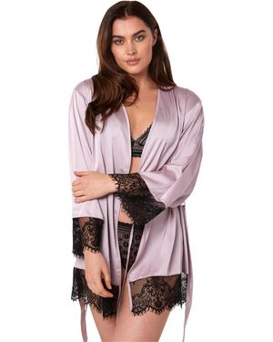 Playful Promises Wolf & Whistle Alaia Kimono Robe - Red