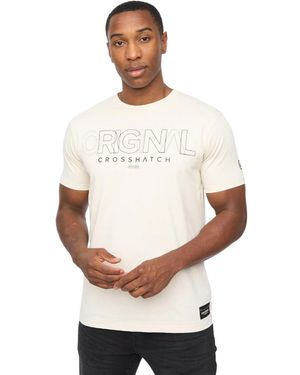 Crosshatch Carrimoore T-Shirt (Off) Cotton - White
