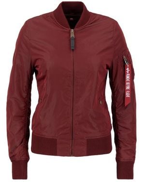 Alpha Industries Ma-1 Tt Two Tone Bomber Jacket - Red