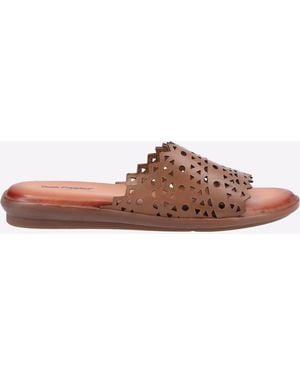 Hush Puppies Memory Foam Bryony Mules - Brown