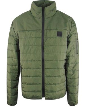 Ice Iceberg Plain Padded Jacket - Green