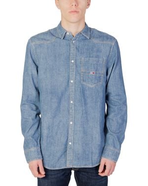 Tommy Hilfiger Denim Shirt Long Sleeves - Blue