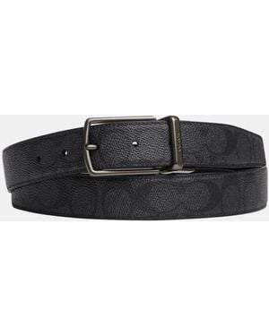 COACH Modern Harness Cts Reversible Belt - Black