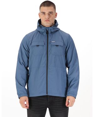 Luke 1977 Denver Crinkled Nylon Hooded Jacket - Blue