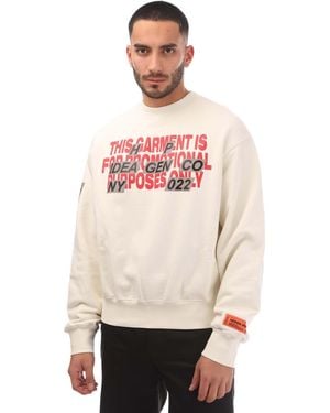 Heron Preston Promo Only Crewneck Sweatshirt - White