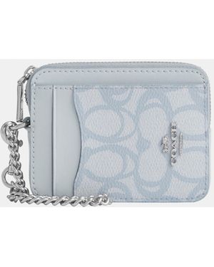 COACH Zip Card Case - Grey