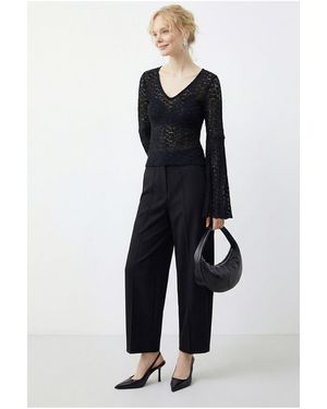 Bianco Lucci Elastane Blouse - Blue
