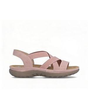 Rieker 64857 Ankle Strap Sandals Rose - Pink