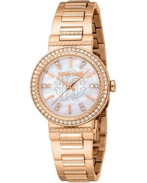 Roberto Cavalli Stainless Steel Colour Watch - Natural