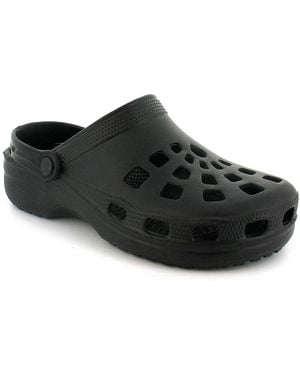 Wynsors Clog Beach Sandals Pop Slip On - Black