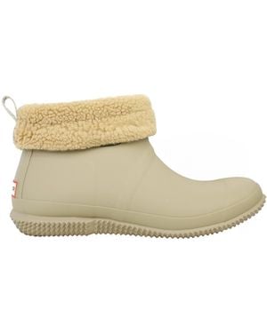 HUNTER In/Out Insulated Short Wellington Boots Rubber - Natural