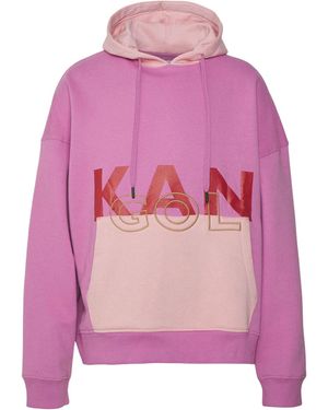 Kangol Organic Cotton Hoodie Sweatshirt - Pink