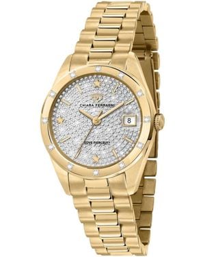 Chiara Ferragni Ladies Watch Quartz Stainless Steel - Metallic